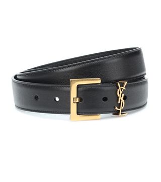 Saint Laurent + Monogram Leather Belt
