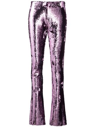 Marques'Almeida + Sequin-Embellished Flared Trousers