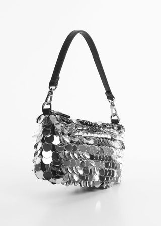 Mango + Sequin Handbag With Mirror Detail