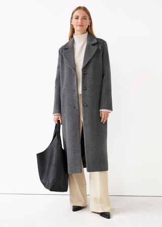 & Other Stories + Relaxed Alpaca Blend Coat