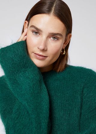 
Other Stories + Mohair Sculpted-Sleeve Sweater