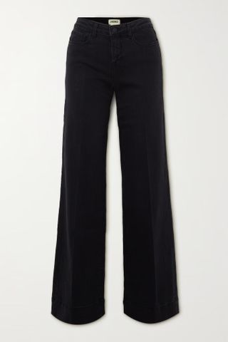 L'Agence + Madden High-Rise Wide-Leg Jeans
