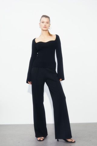 H&M + High-Waisted Tailored Trousers