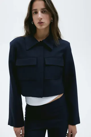 H&M + Wool-Blend Utility Jacket