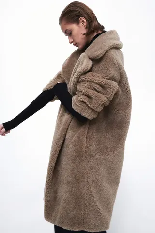 H&M + Fluffy Coat