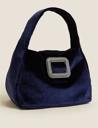 M&S Collection + Buckle Detail Top Handle Shoulder Bag