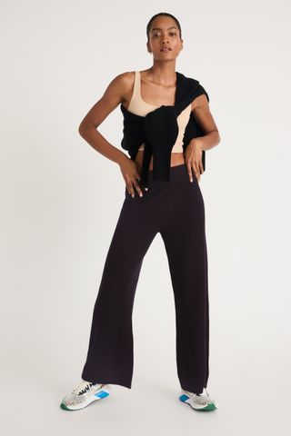 WESLEY + Crosby Cashmere Wide Leg Pant