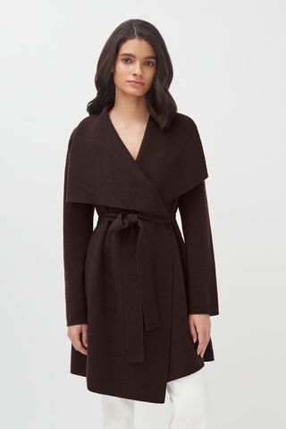 Cuyana + Wool Cashmere Short Wrap Coat
