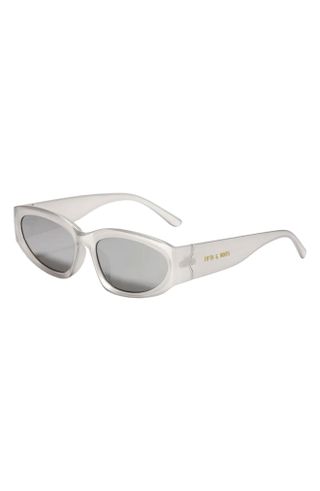 Fifth & Ninth + Shea 59mm Polarized Gradient Oval Sunglasses