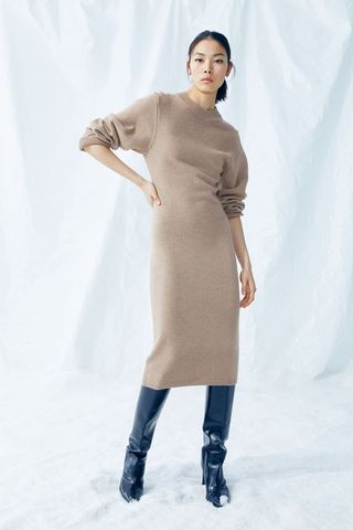 H&M + Knitted Bodycon Dress
