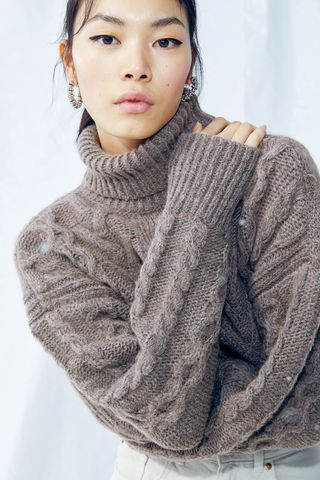 H&M + Wool-Blend Cable-Knit Jumper