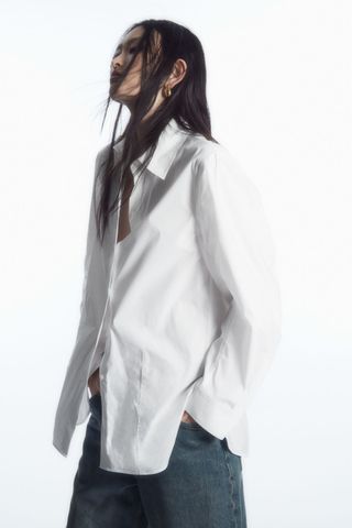 COS + Oversized Cotton-Blend Shirt