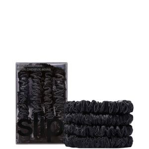 Slip + Pure Silk Skinny Scrunchies - Black