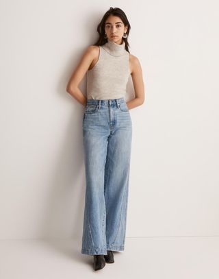 Madewell + Superwide-Leg Jeans in Parson Wash