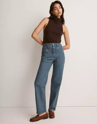 Madewell + The Perfect Vintage Wide-Leg Jean