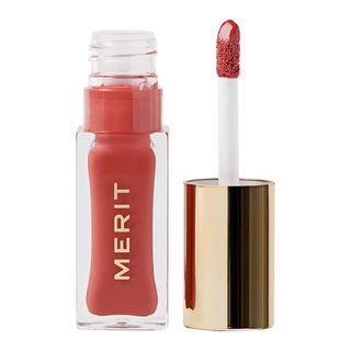 Merit + Shade Slick Tinted Lip Oil in Pink Beet