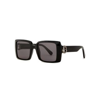 Moncler + Oversized Rectangle-Frame Sunglasses