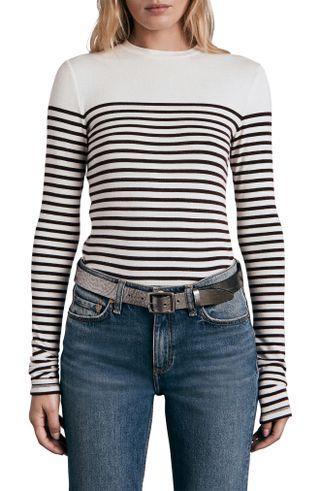Rag & Bone + Breton Stripe Crewneck Sweater