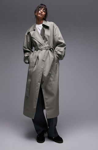 Topshop + Belted Oversize Trench Coat