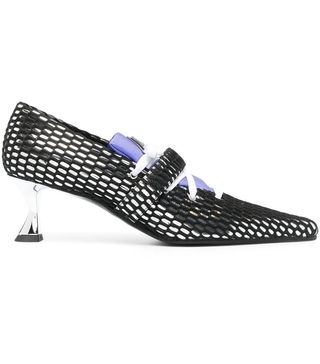 Ancuta Sarca + Netted Pointed Pumps