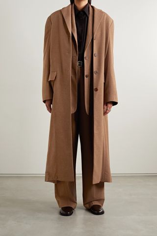 The Row + Jimena Oversized Silk and Cashmere-Blend Coat