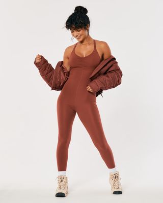 Gilly Hicks + Go Recharge Cinch-Front Long-Leg Onesie