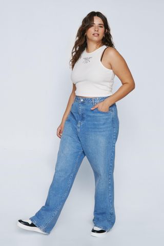 Nasty Gal + Plus Size Organic Cotton Boyfriend Jeans
