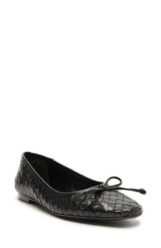 Schutz + Arissa Woven Ballet Flat