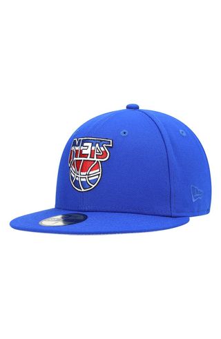 New Era + Blue Brooklyn Nets Hardwood Classics 59fifty Fitted Hat