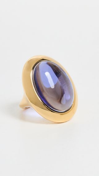 Lele Sadoughi + Bezel Jewel Cocktail Ring