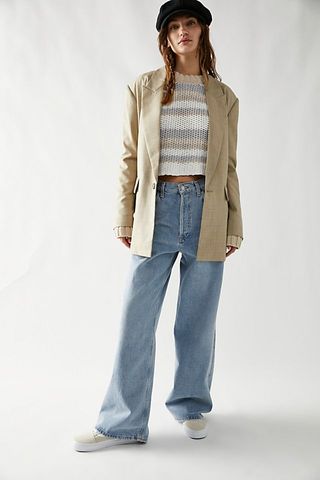 Agolde + Low-Rise Baggy Jeans