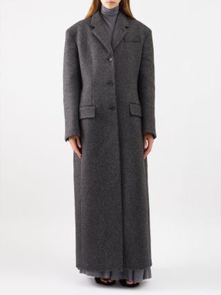 Khaite + Bontin Wool-Blend Longline Coat
