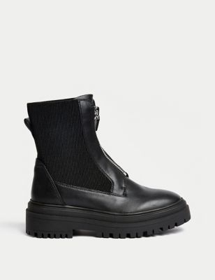 M&S Collection + Chelsea Chunky Flatform Ankle Boots