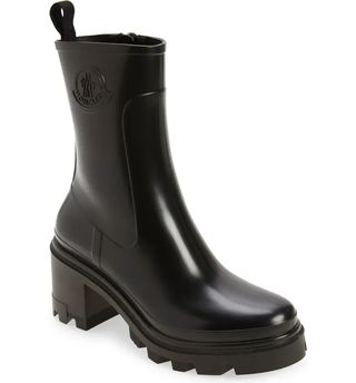 Moncler + Loftgrip Block Heel Waterproof Rain Boot