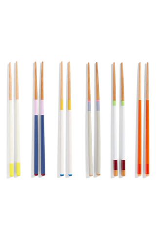 Hay + Set of 6 Pairs Colorblock Chopsticks
