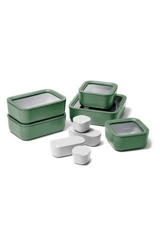 Caraway + 14-Piece Food Storage Glass Container Set