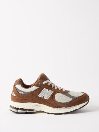 New Balance + 2002 Suede and Mesh Trainers