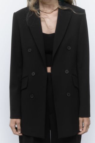 Zara + Open Front Blazer with Buttons