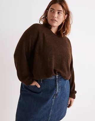 Madewell + Elliston Crop Pullover Sweater