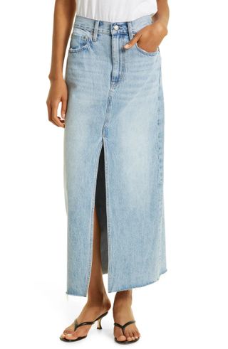 Pistola + Alice Denim Maxi Skirt