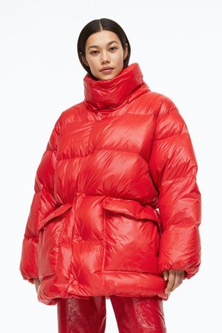 H&M + Hooded Down Jacket