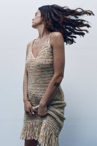 Zara + Knit Flapper Dress