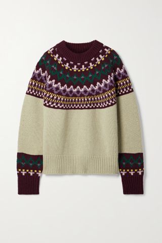 Tory Sport + Fair Isle Wool Sweater