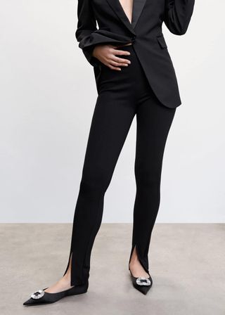 Mango + Slit Hem Leggings