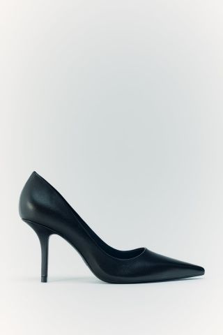 Zara + Leather High-Heel Shoes