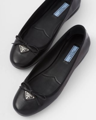 Prada + Nappa Leather Ballerinas