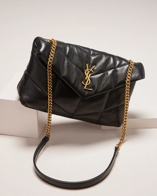 Saint Laurent + LouLou Toy YSL Puffer Quilted Lambskin Crossbody Bag