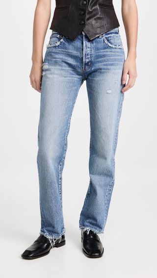 Moussy Vintage + Mv Ridgemont Straight Jeans