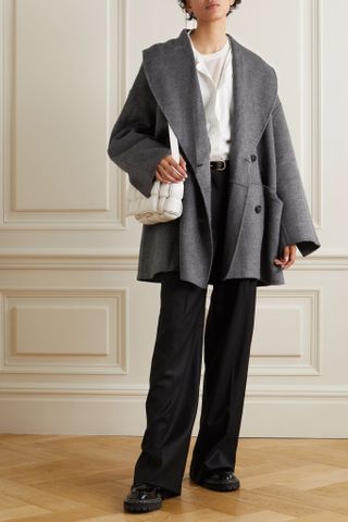 Totême + Double-Breasted Paneled Wool Jacket