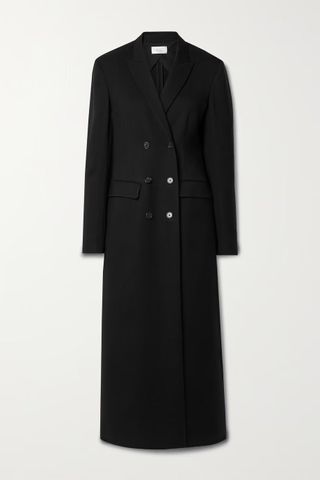 The Row + Evy Double-Breasted Wool and Mohair Coat